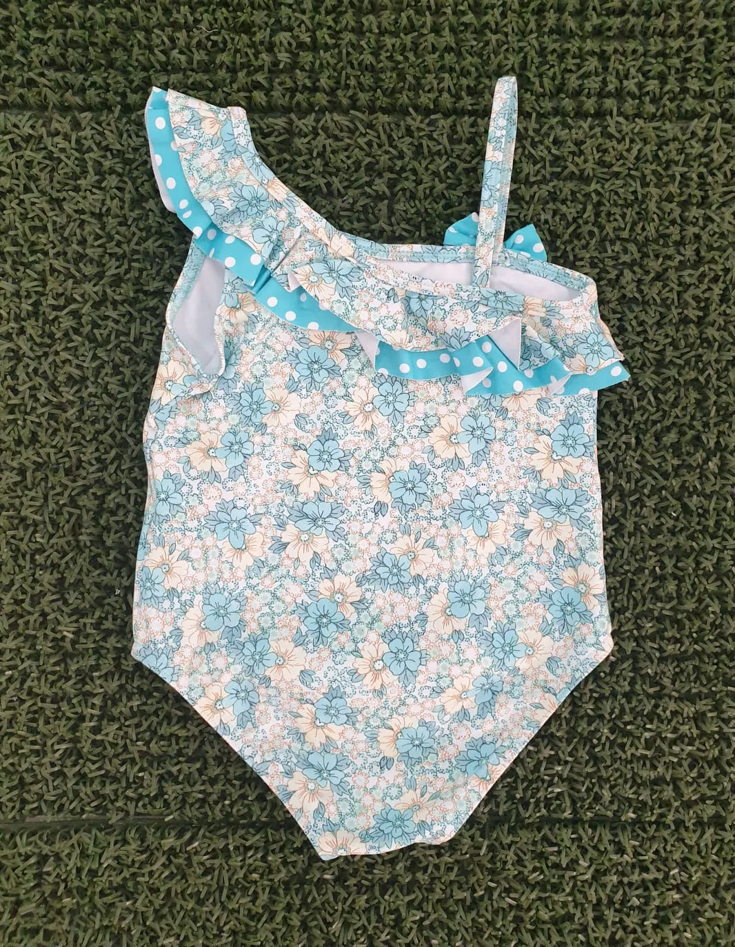 Menorca turquesa Bañador niña R380805