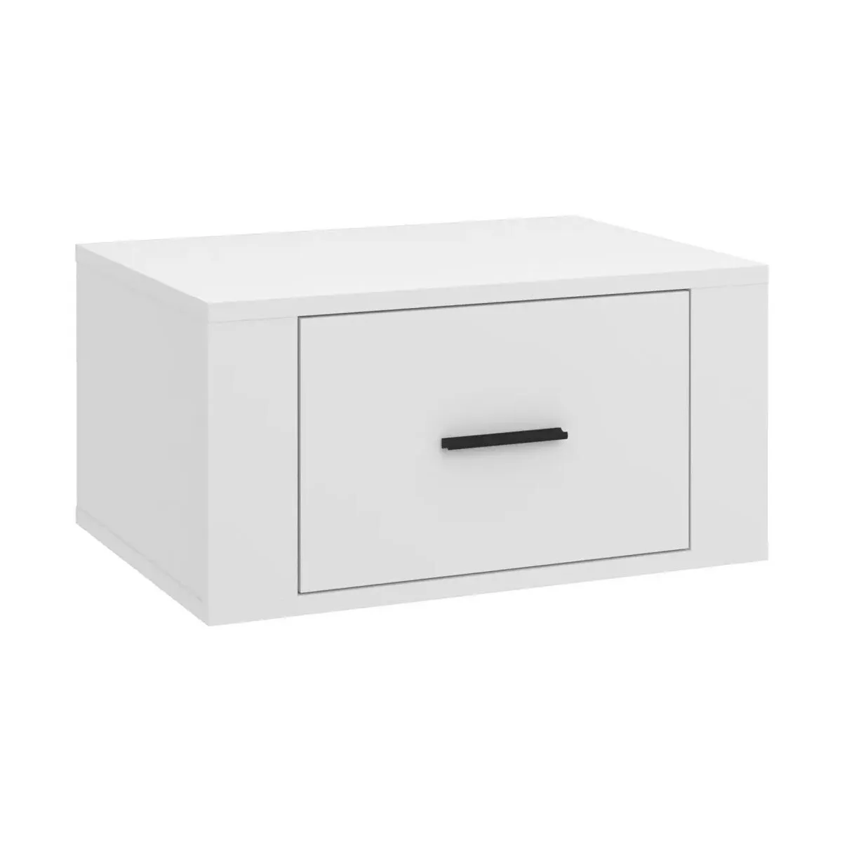 Mesita de noche de pared blanco 50x36x25 cm