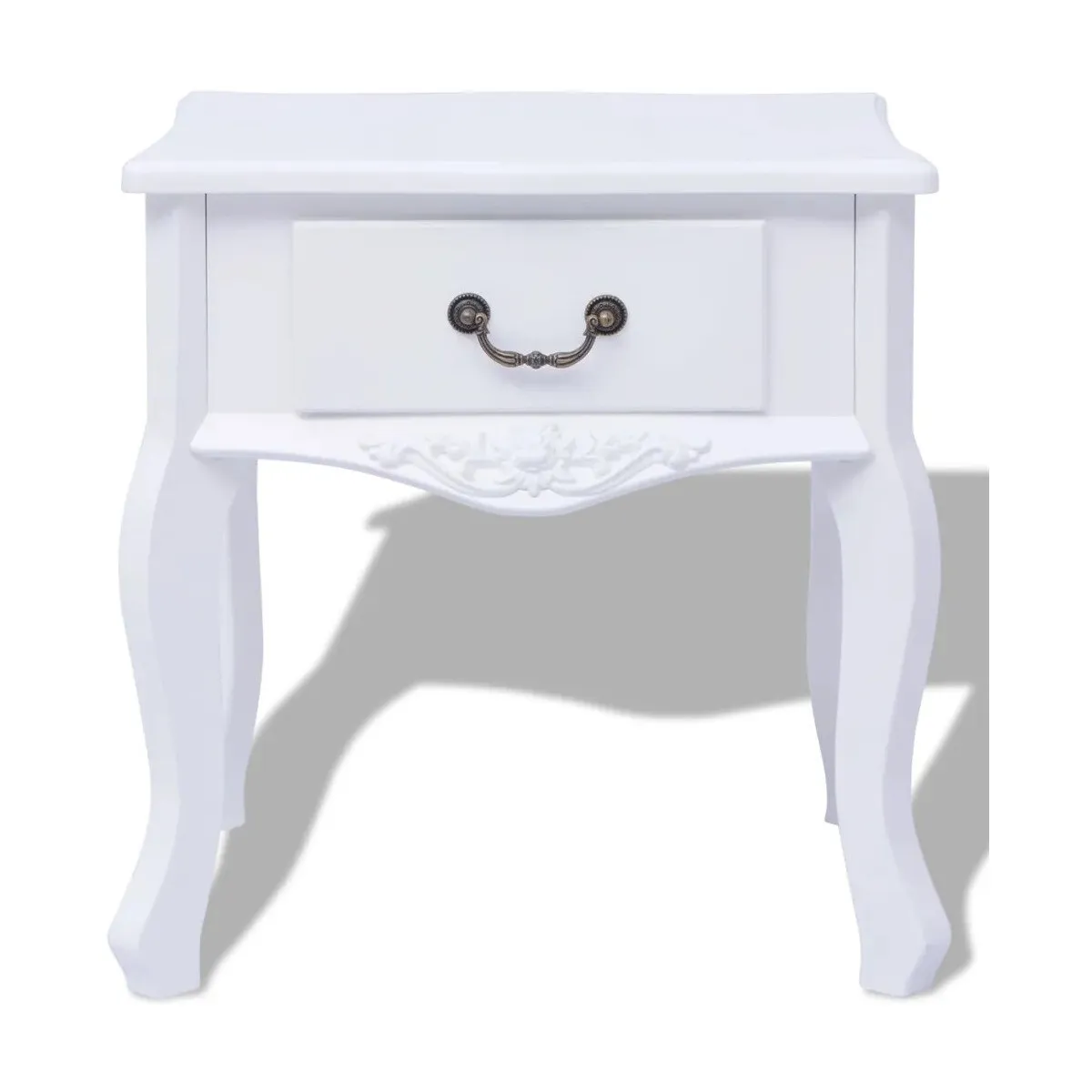 Mesita de noche MDF blanca