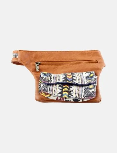 Misako Riñonera multicolor estampado étnico