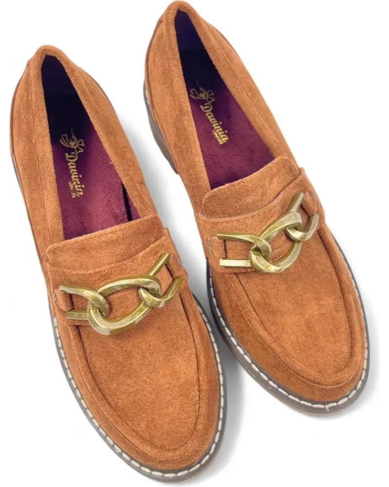 Mocasines TIMBOS  de Mujer MOCASIN TACON TRAVILLA MUJER CUERO 130495  MARRóN