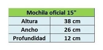 MOCHILA OFICIAL RIVER PLATE (15 PULGADAS)  RP413