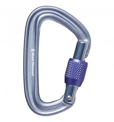 Mosquetón Black Diamond Mosquetón Liteforge Screwgate (Gris)