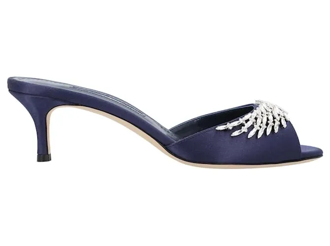 Mule Azul Manolo Blahnik Lumada Fabio 050 