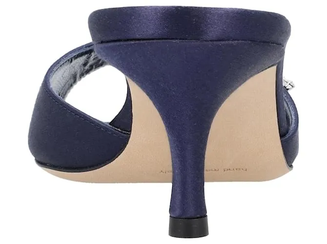 Mule Azul Manolo Blahnik Lumada Fabio 050 
