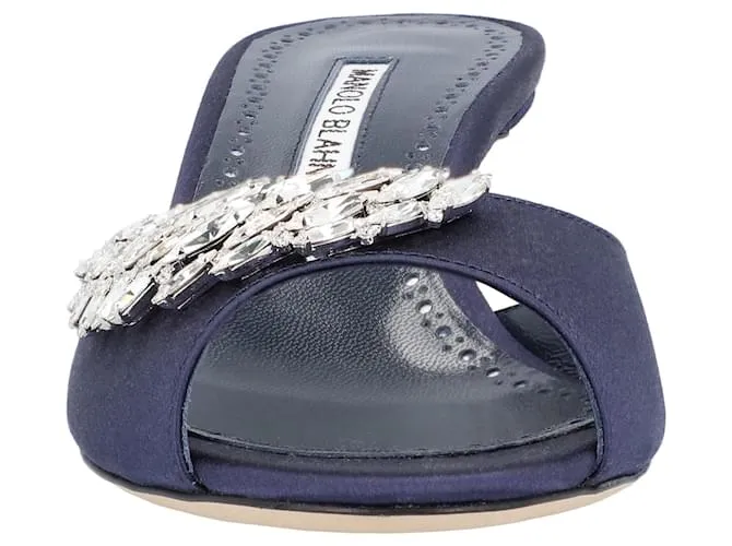 Mule Azul Manolo Blahnik Lumada Fabio 050 