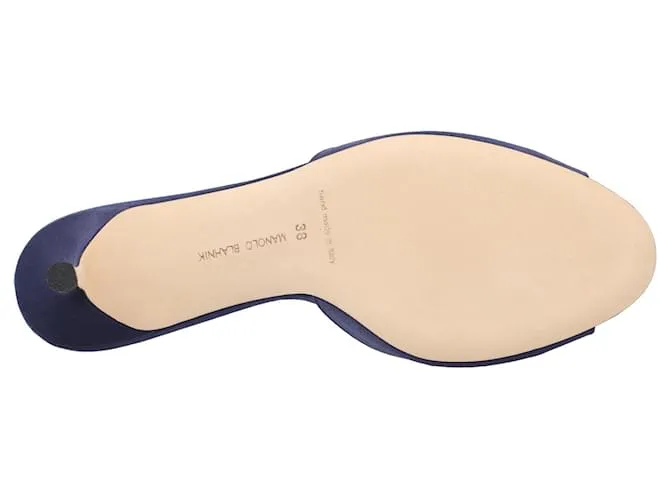 Mule Azul Manolo Blahnik Lumada Fabio 050 