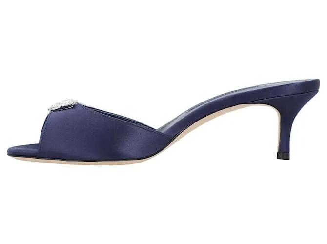 Mule Azul Manolo Blahnik Lumada Fabio 050 