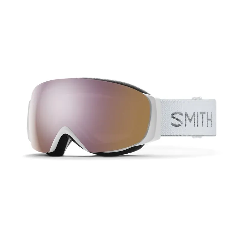MáSCARA DE ESQUí PARA MUJER SMITH I/O MAG S (WHITE CHUNKY KNIT  CHROMAPOP EVERYDAY ROSE GOLD MIRROR LENS)