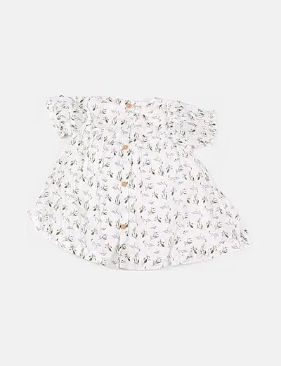 Name it Vestido blanco estampado floral