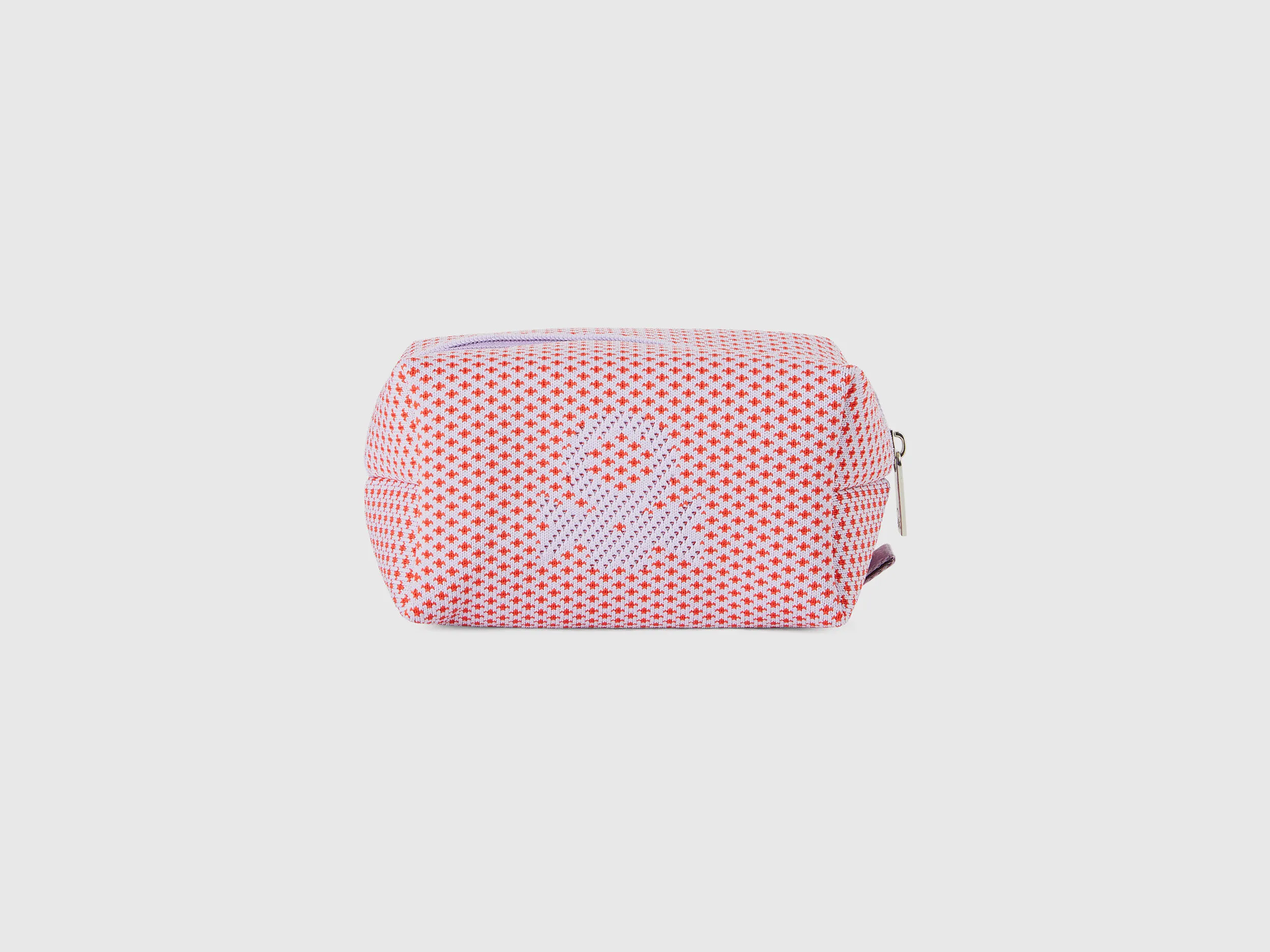 Neceser de jacquard rojo y rosa