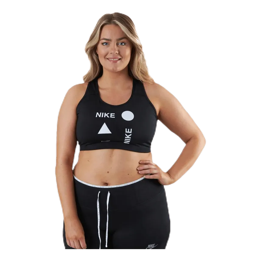 Nike Swoosh Icon Clash Bra Plus White/Black