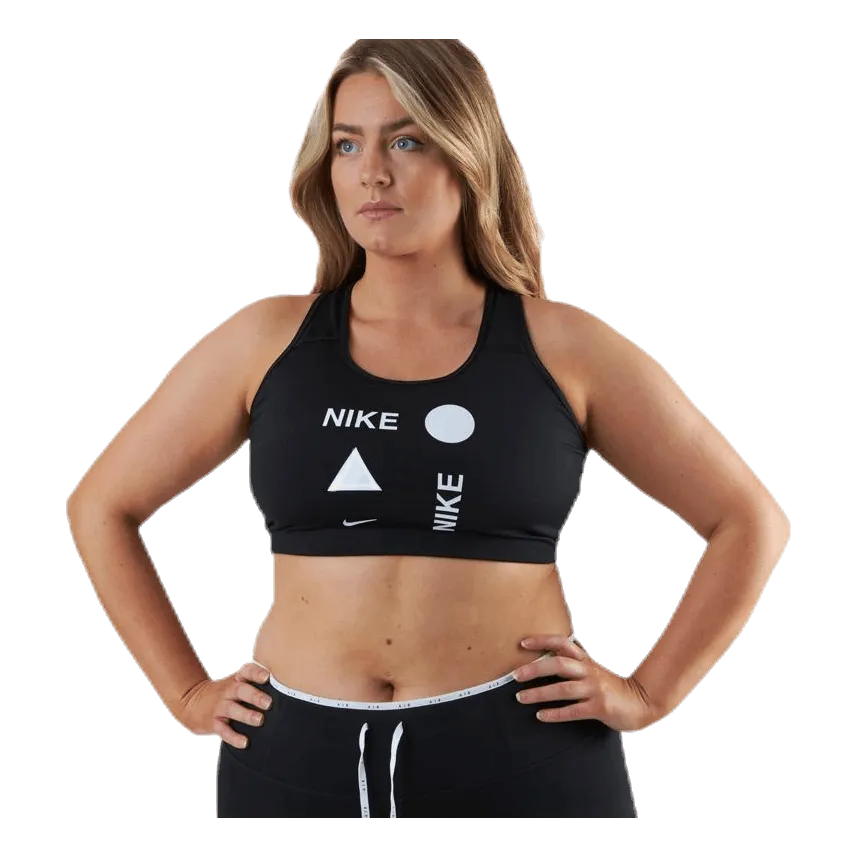 Nike Swoosh Icon Clash Bra Plus White/Black