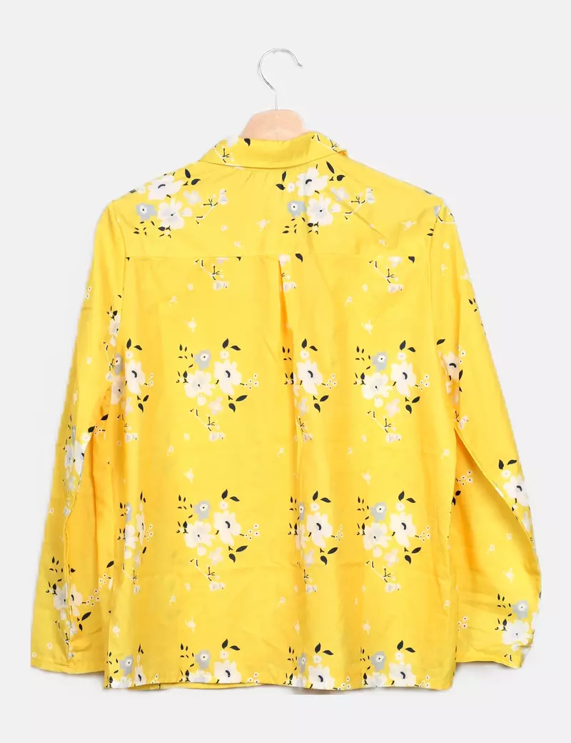 NoName Camisa amarilla estampado floral