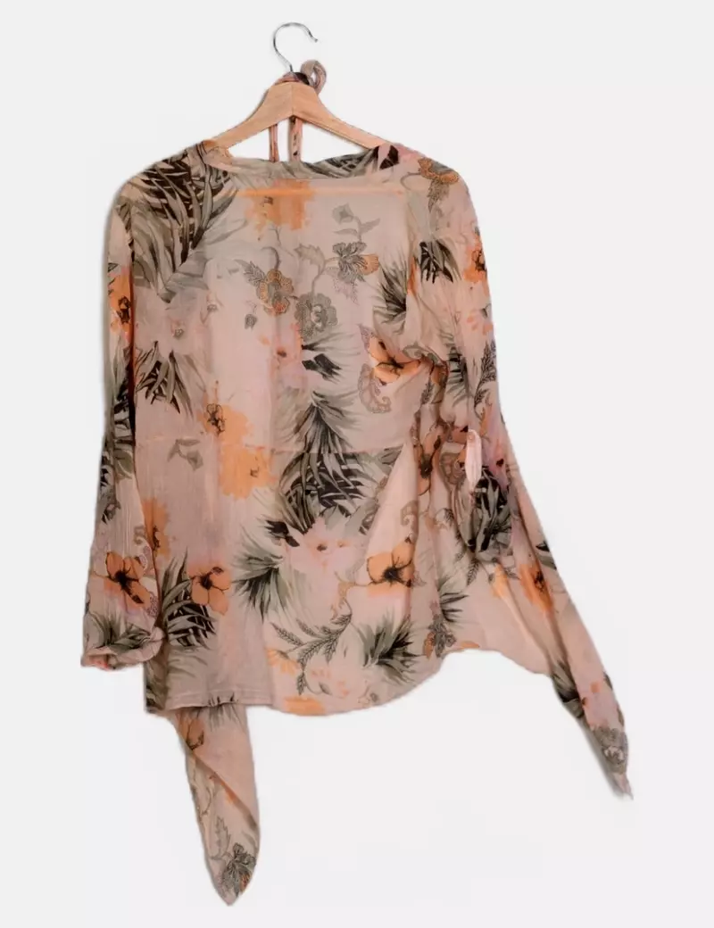 NoName Kimono rosa estampado floral