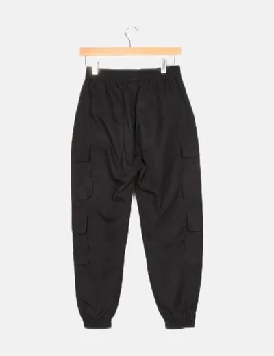 NoName Pantalón cargo negro