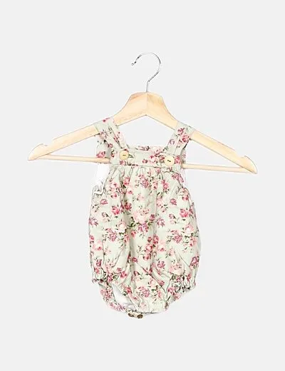 NoName Pelele verde estampado floral