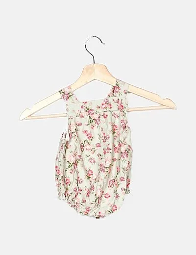 NoName Pelele verde estampado floral
