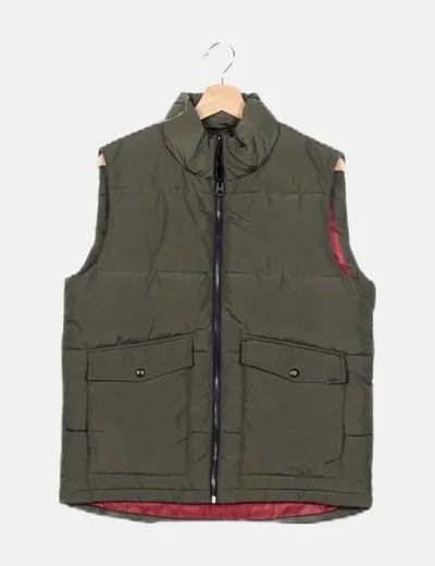 ONLY & SONS Chaleco acolchado verde