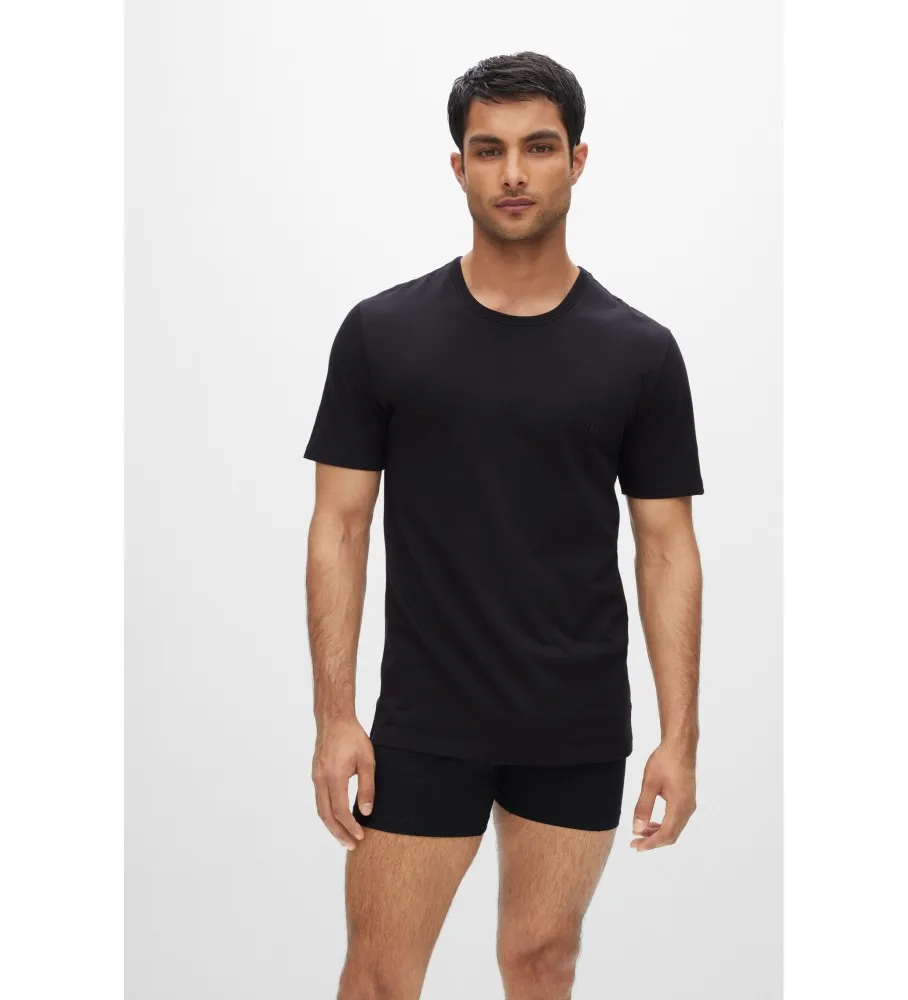 Pack 3 Camisetas RN Clásico negro, blanco, gris