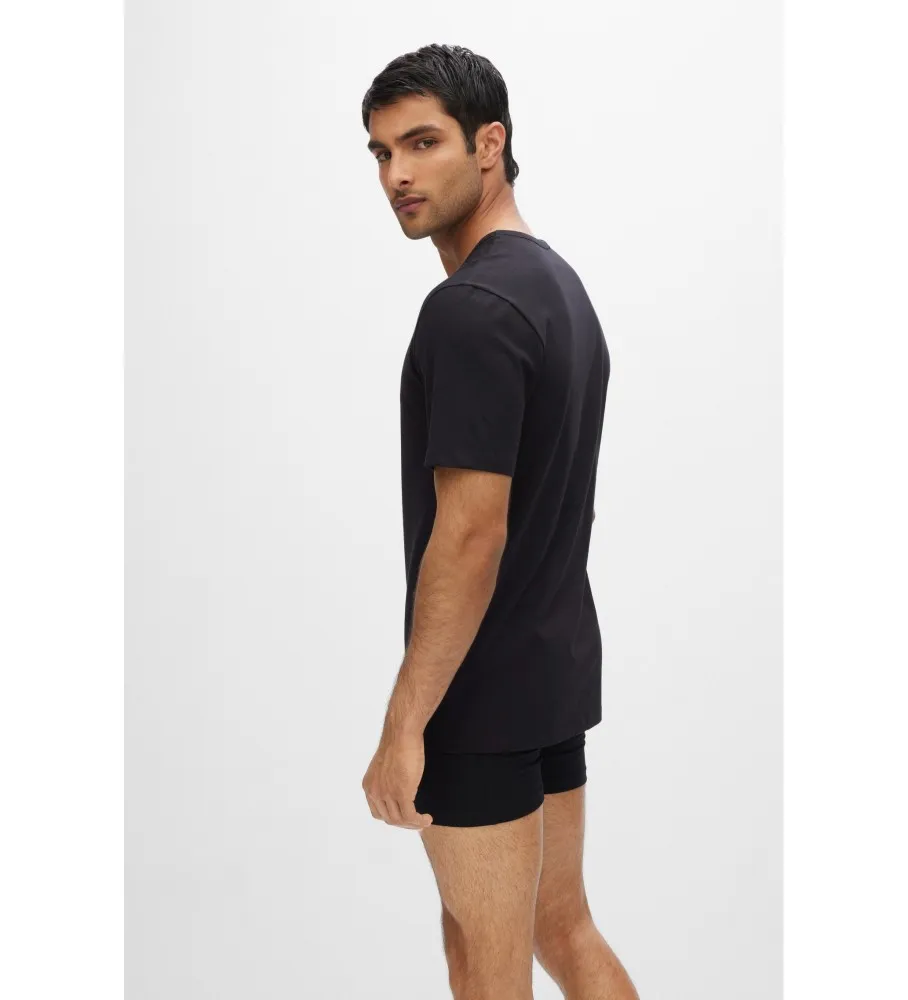 Pack 3 Camisetas RN Clásico negro, blanco, gris