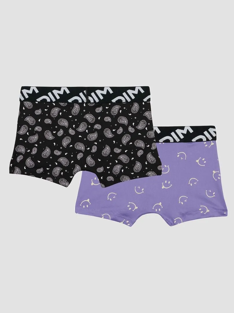 PACK DE 2 BOXERS ESTAMPADOS  PURPURA