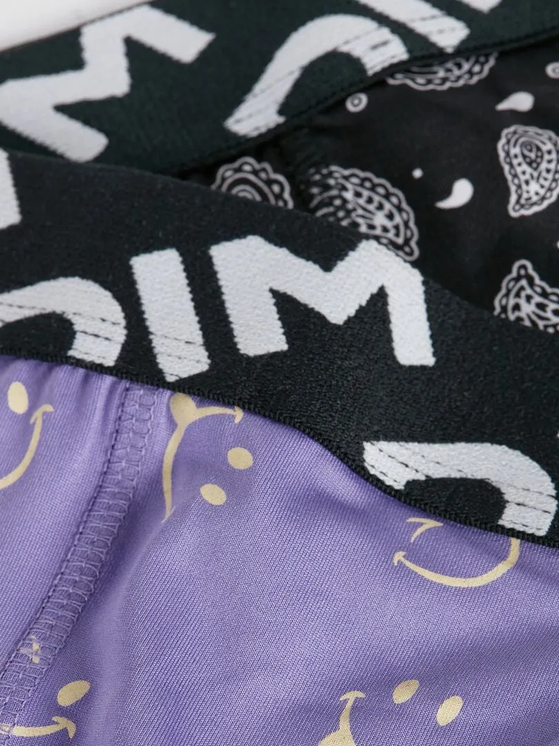 PACK DE 2 BOXERS ESTAMPADOS  PURPURA