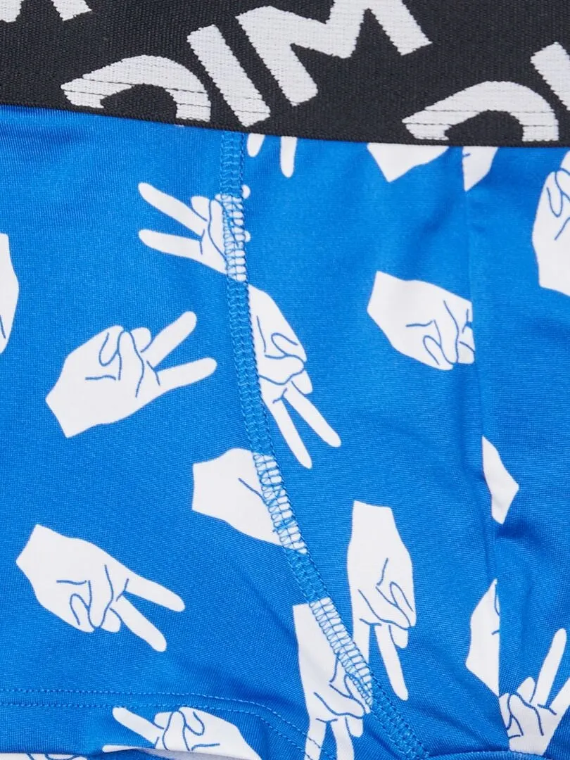 PACK DE 2 BOXERS ESTAMPADOS  PURPURA