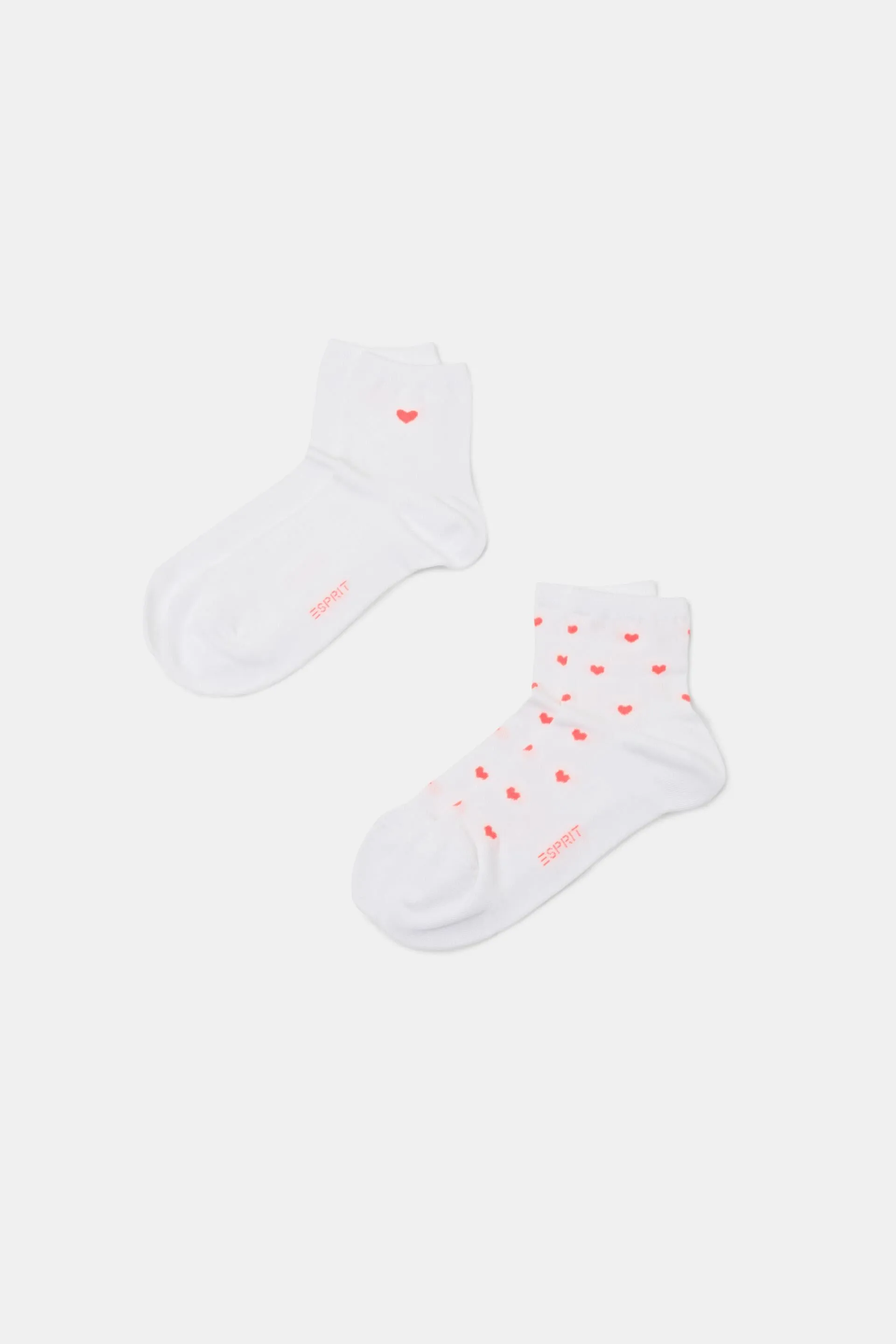 Pack de 2 pares de calcetines de corazones