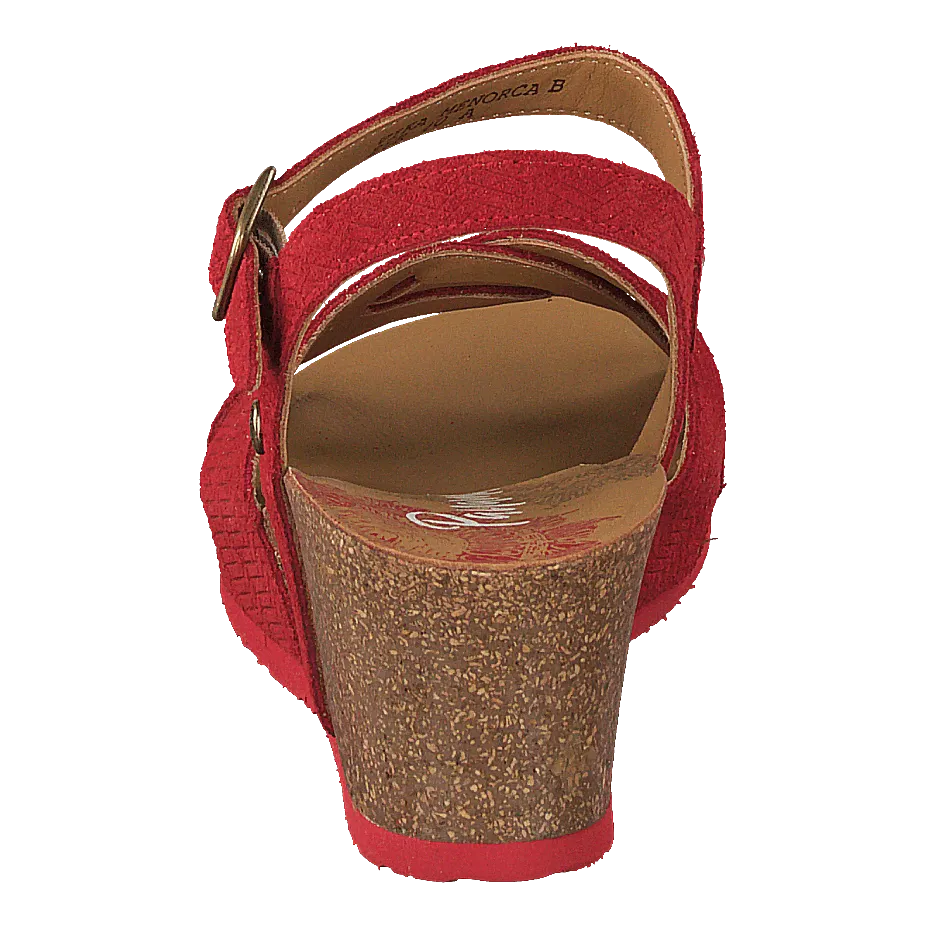Panama Jack calzado Vika Menorca Velour Rojo/red