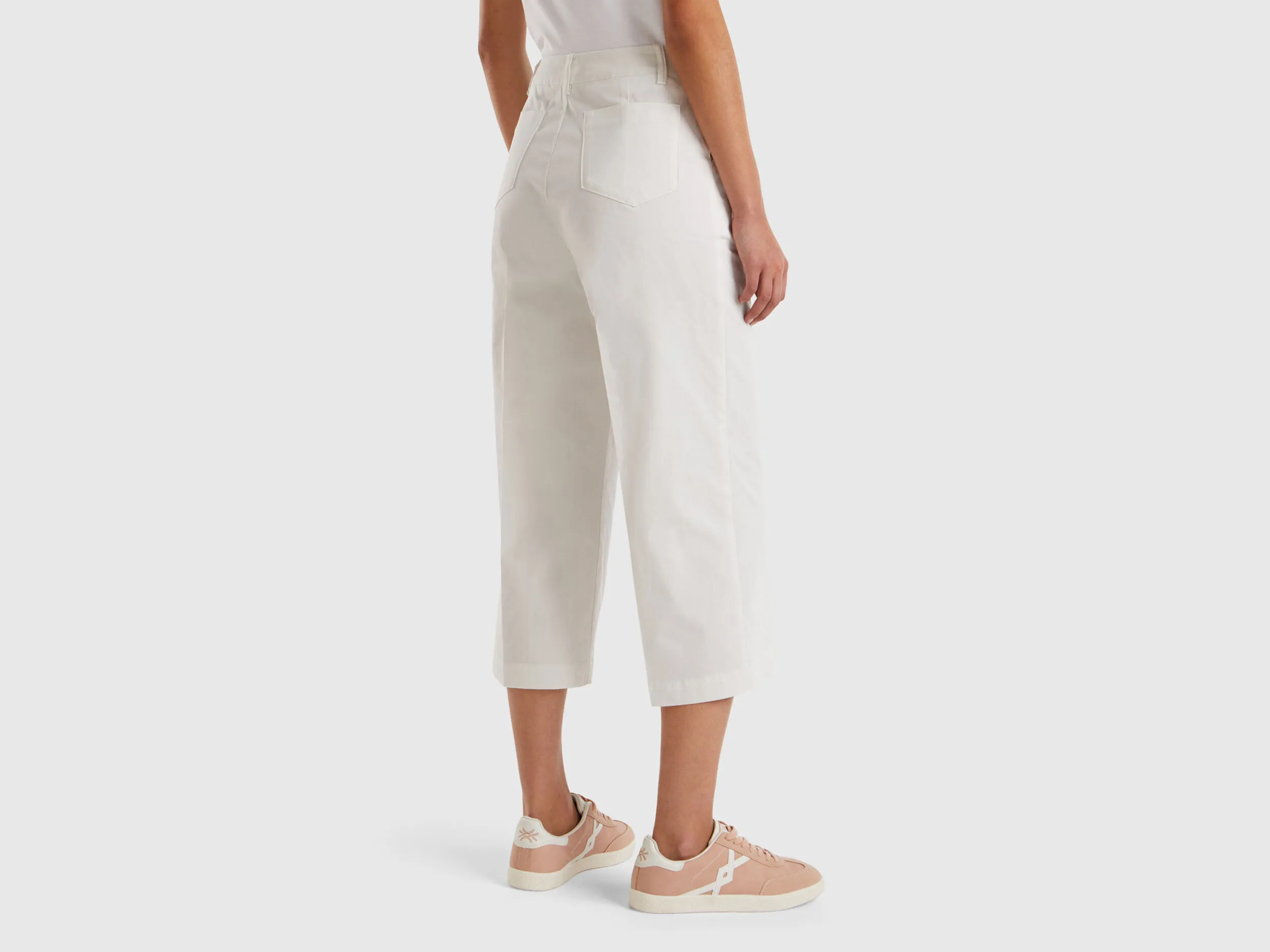 Pantalón cropped de 100 % algodón