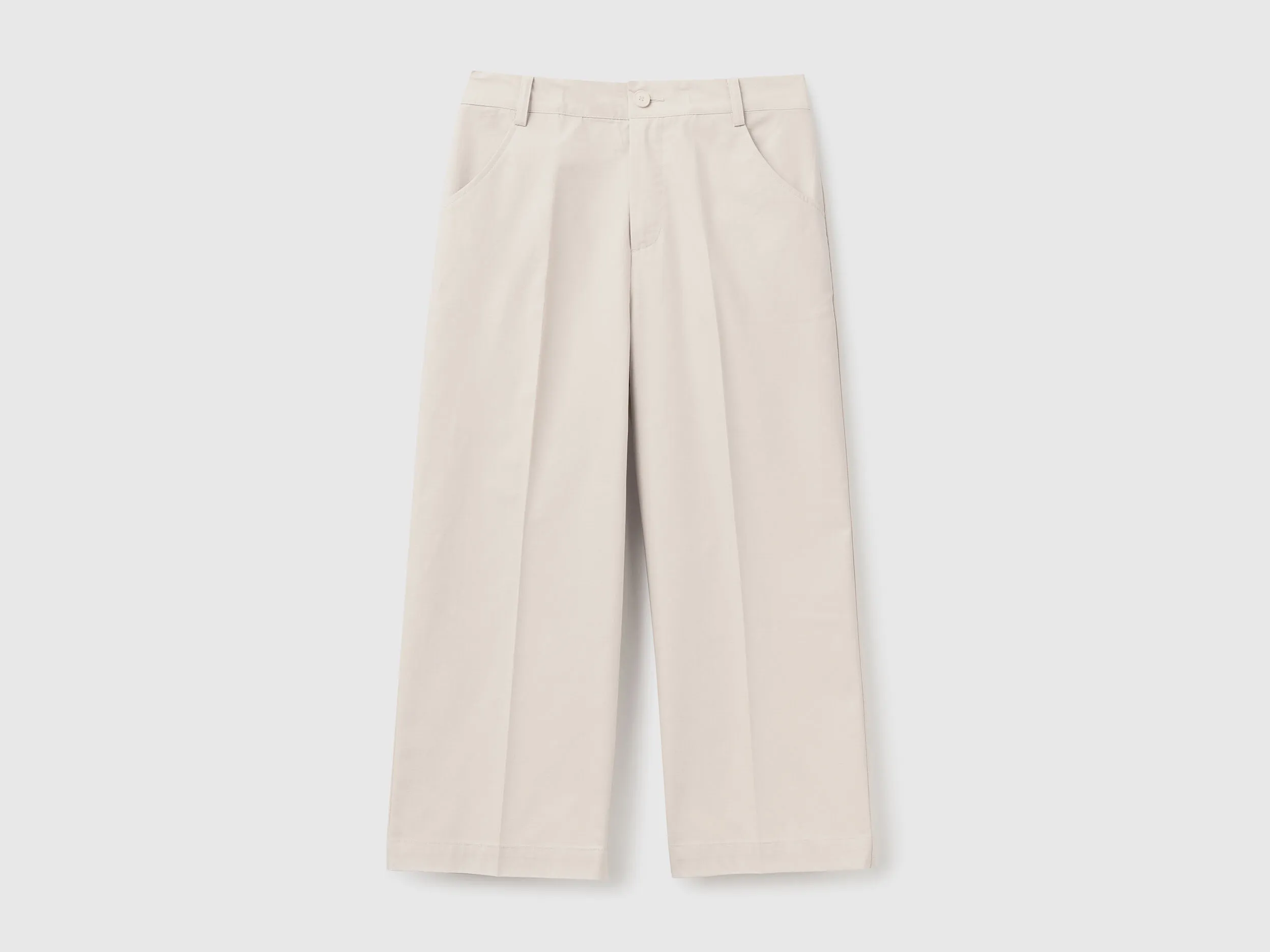 Pantalón cropped de 100 % algodón