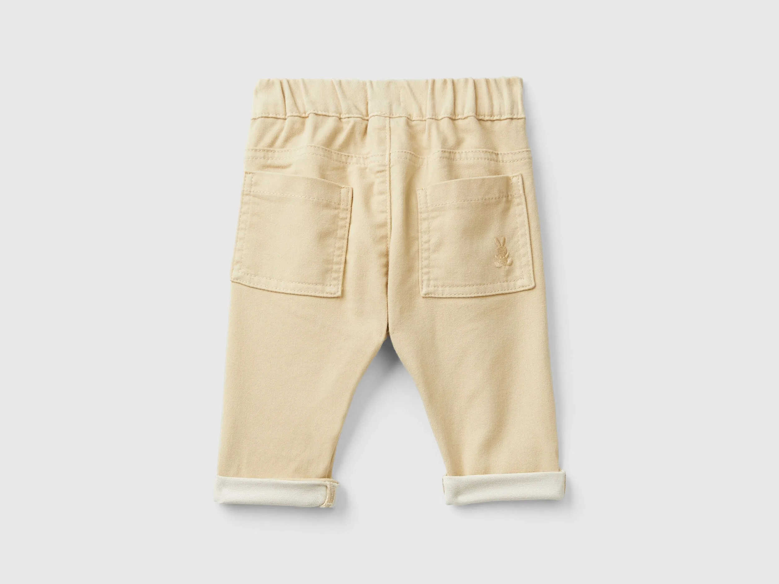 Pantalón de algodón elástico mixto