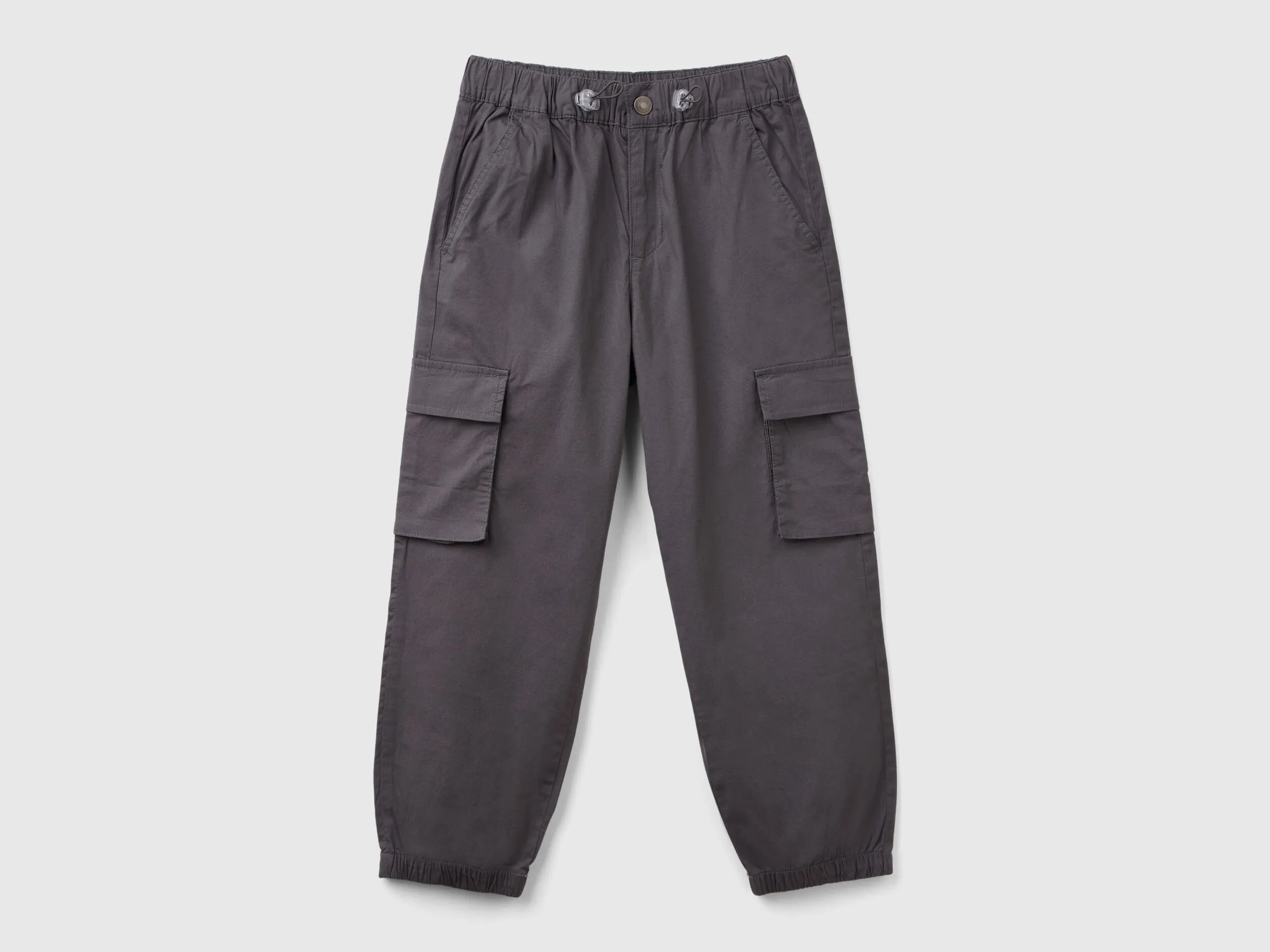 Pantalón parachute de algodón elástico