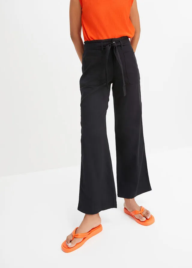 Pantalón capri Negro