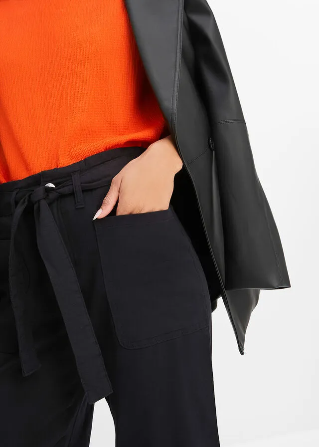 Pantalón capri Negro