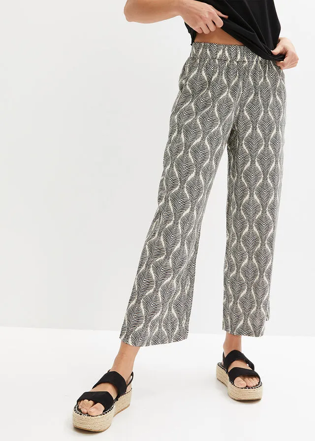 PANTALóN CON CINTURILLA ELáSTICA NEGROBEIGE ARENA CON ESTAMPADO GRáFICO