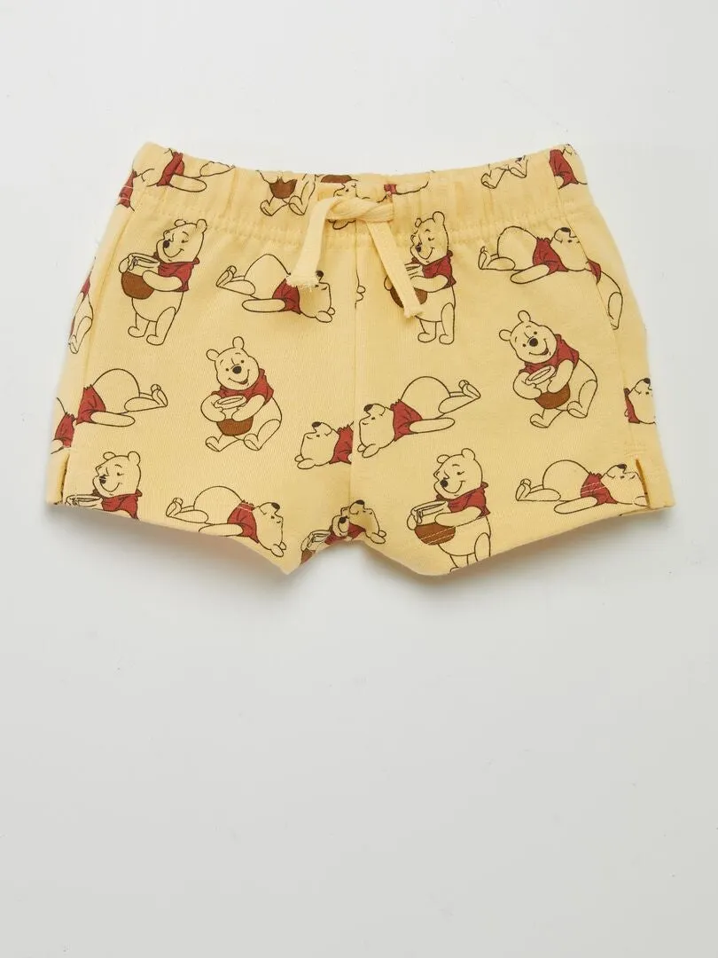 PANTALóN CORTO DE ALGODóN 'STITCH'  AMARILLO