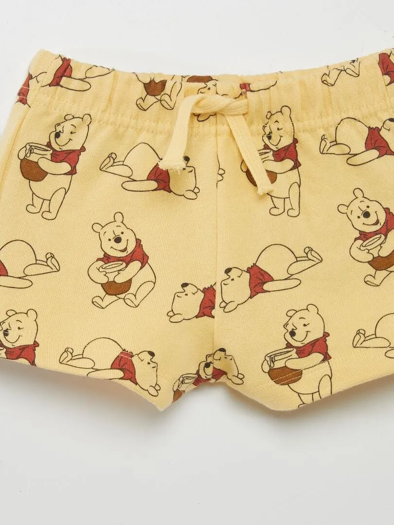 PANTALóN CORTO DE ALGODóN 'STITCH'  AMARILLO