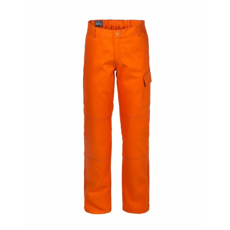 PANTALóN DE TRABAJO MULTIBOLSILLOS NARANJA SERIOPLUS  ROSSINI