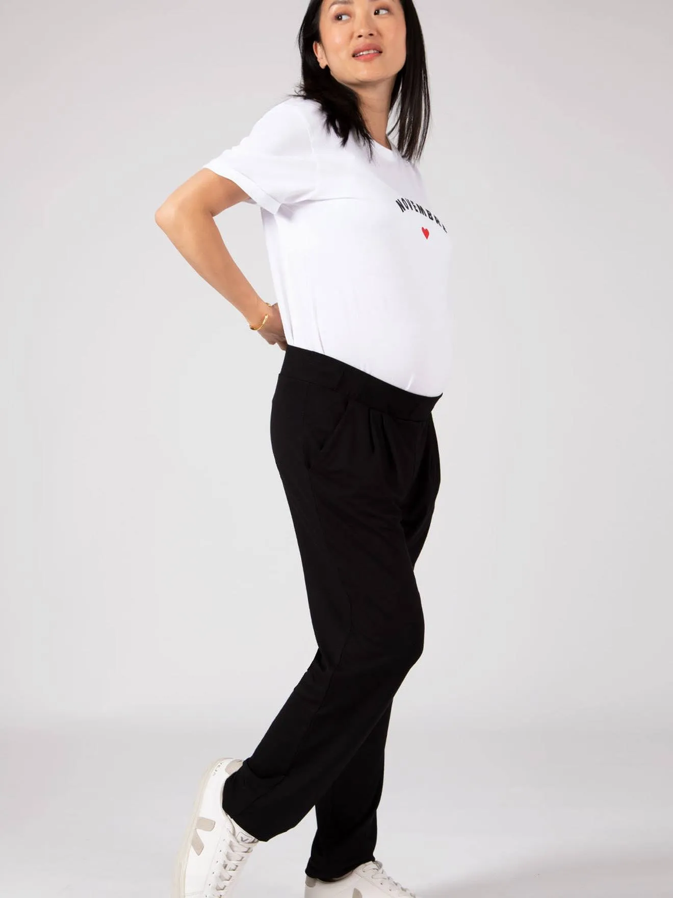 Pantalón para embarazo sin banda Oscar ENVIE DE FRAISE corte carrot