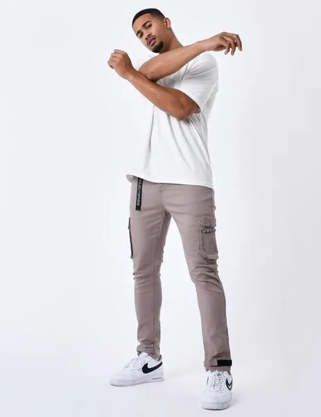 PANTALóN PROJECT X PARIS 1990006 CARGO VELCRO  TAUPE