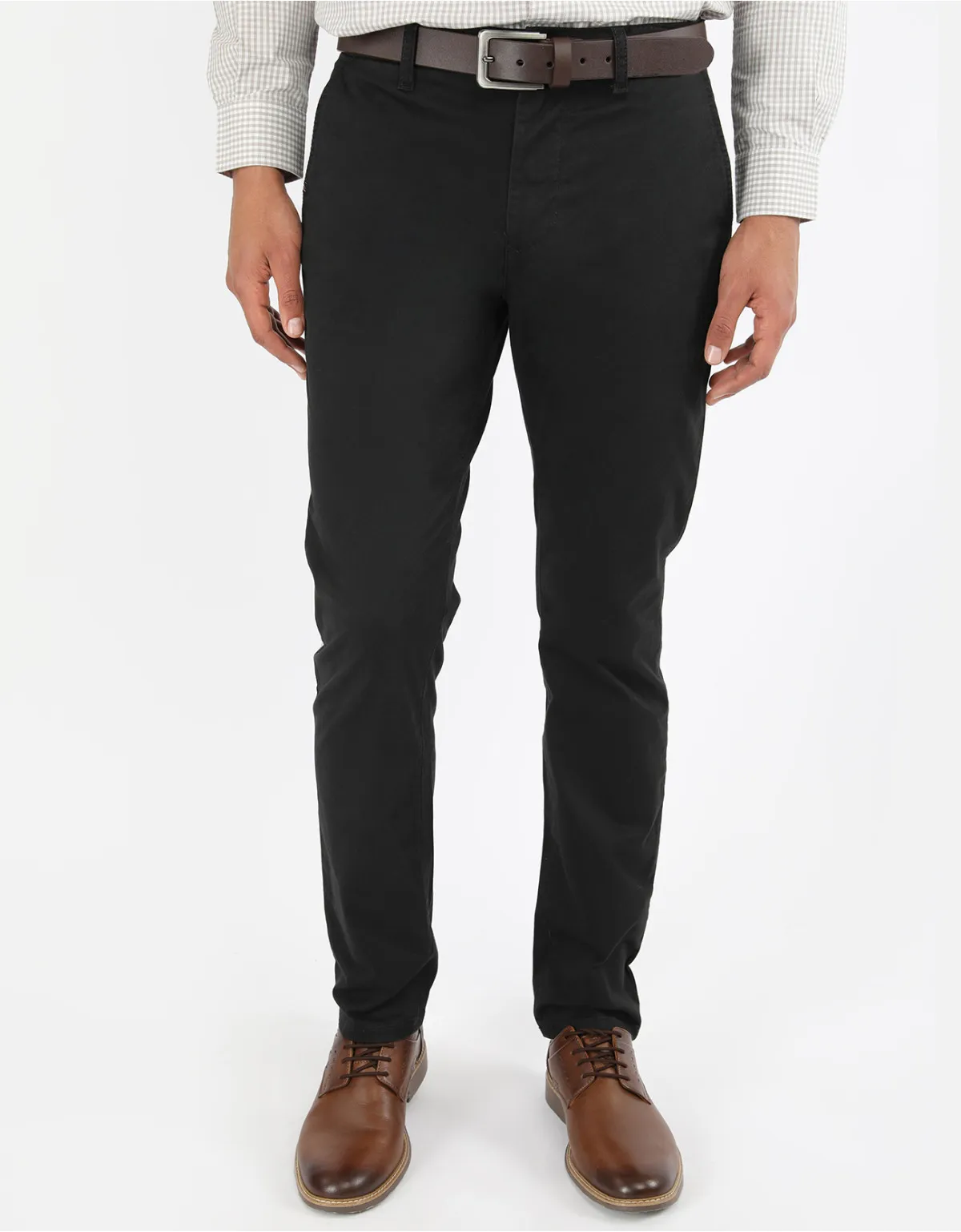 Pantalón regular fit negro