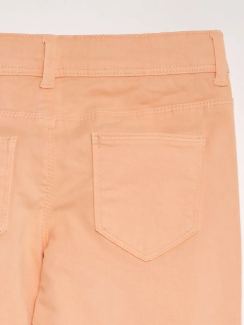 PANTALóN SKINNY DE TIRO ALTO  NARANJA