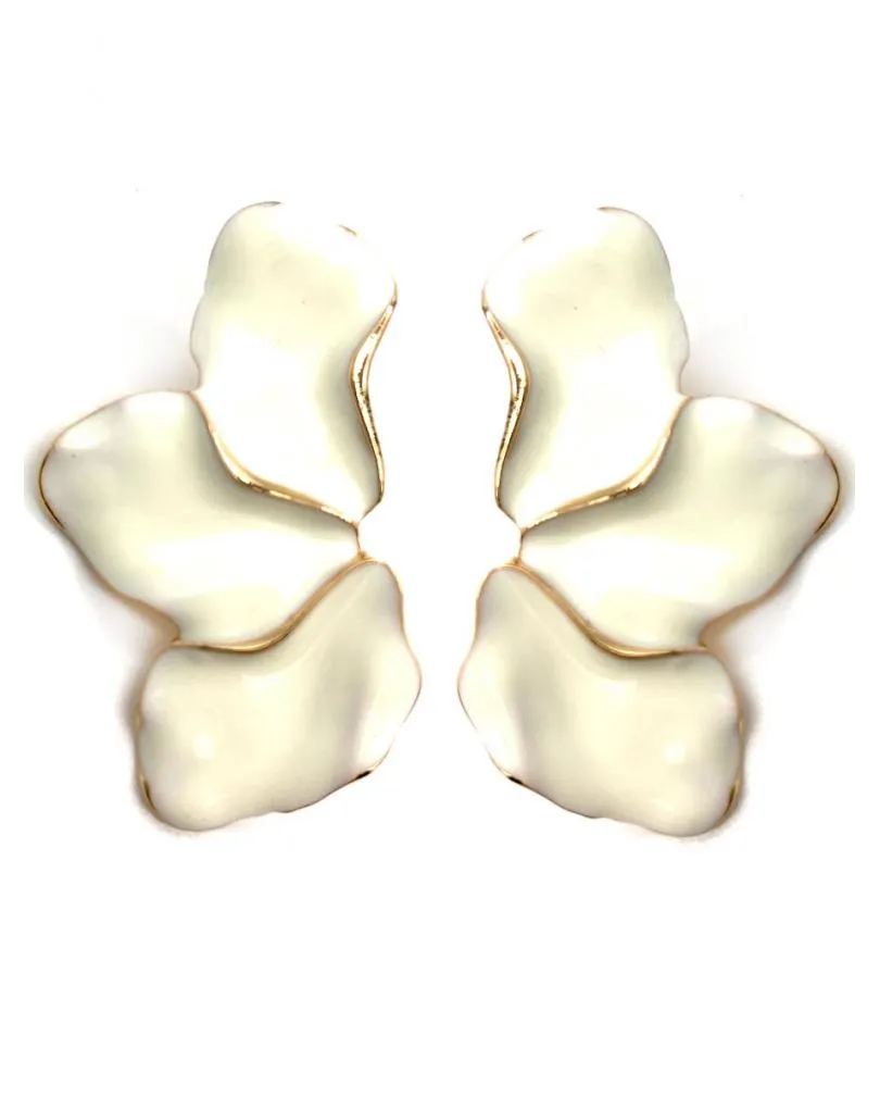 PENDIENTES BLANCOS IDEALES PARA CEREMONIAS DE DIA O DE NOCHE