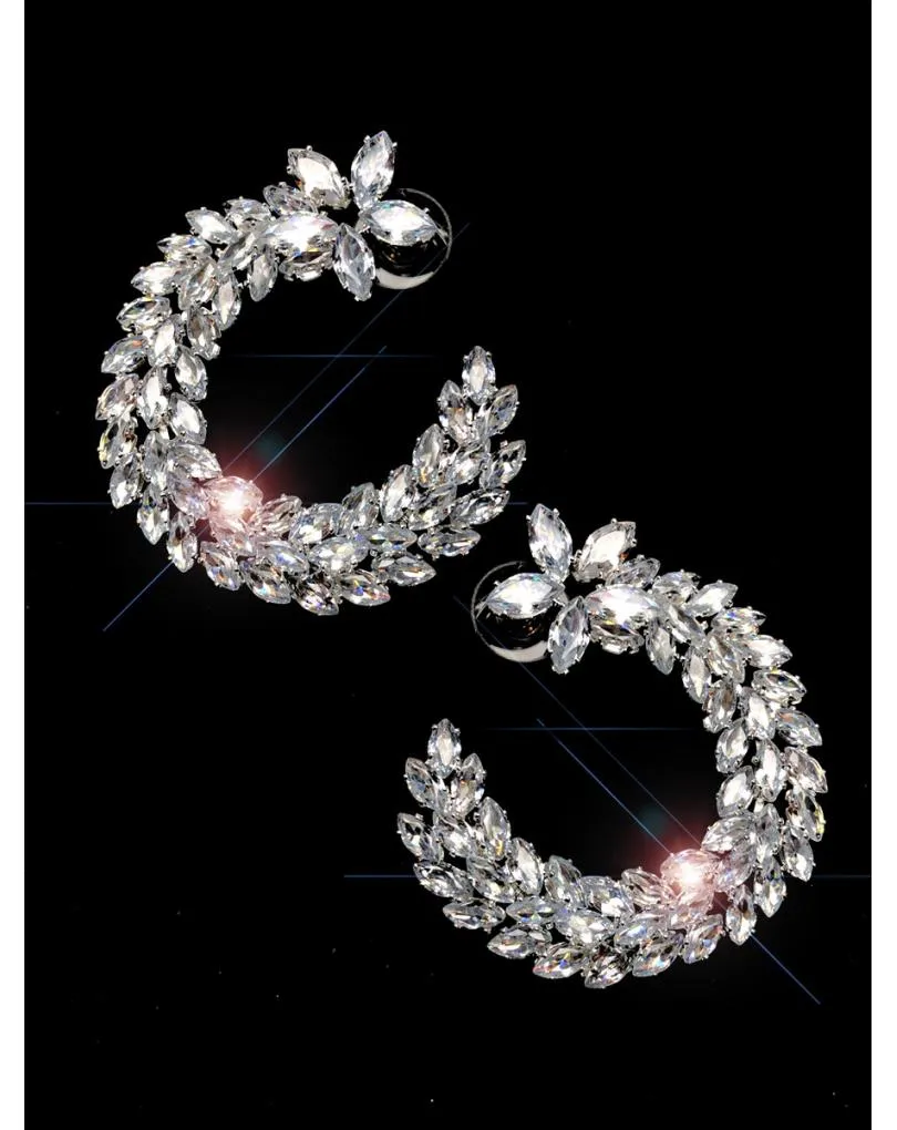 PENDIENTES DE FIESTA PARA BODAS Y EVENTOS CON CRISTAL DE JOYERIA