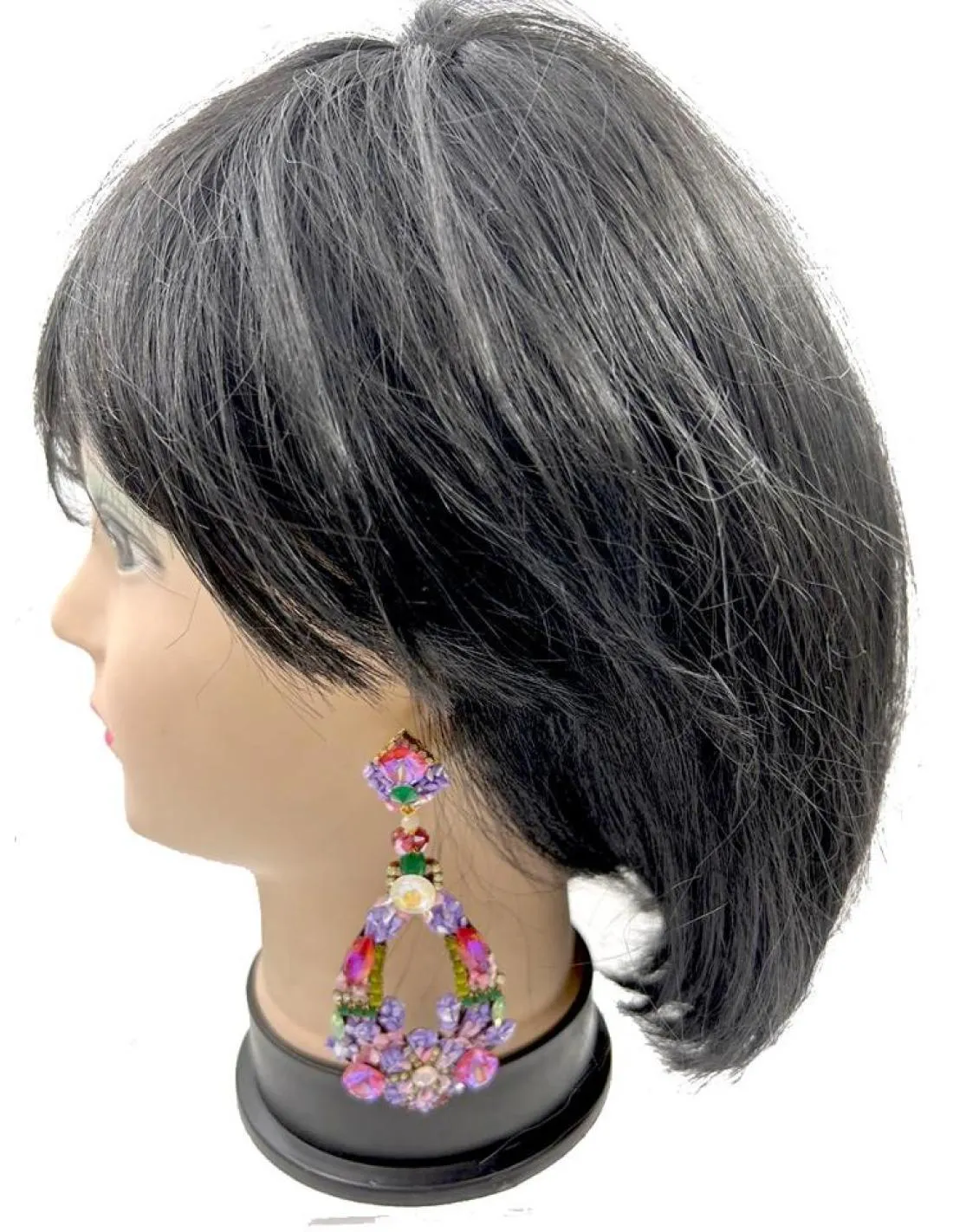 PENDIENTES MORADOS Y FUCSIAS PARA BODAS Y EVENTOS EXOTICA DECORACION