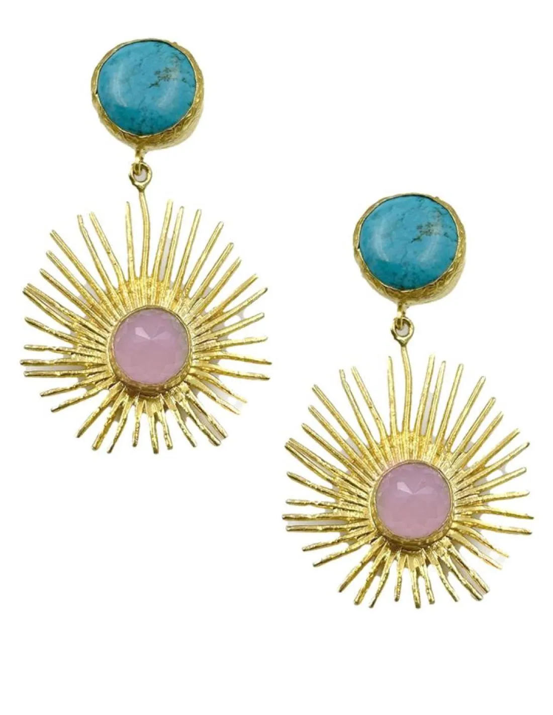 PENDIENTES MUJER DORADOS PARA BODAS Y EVENTOS