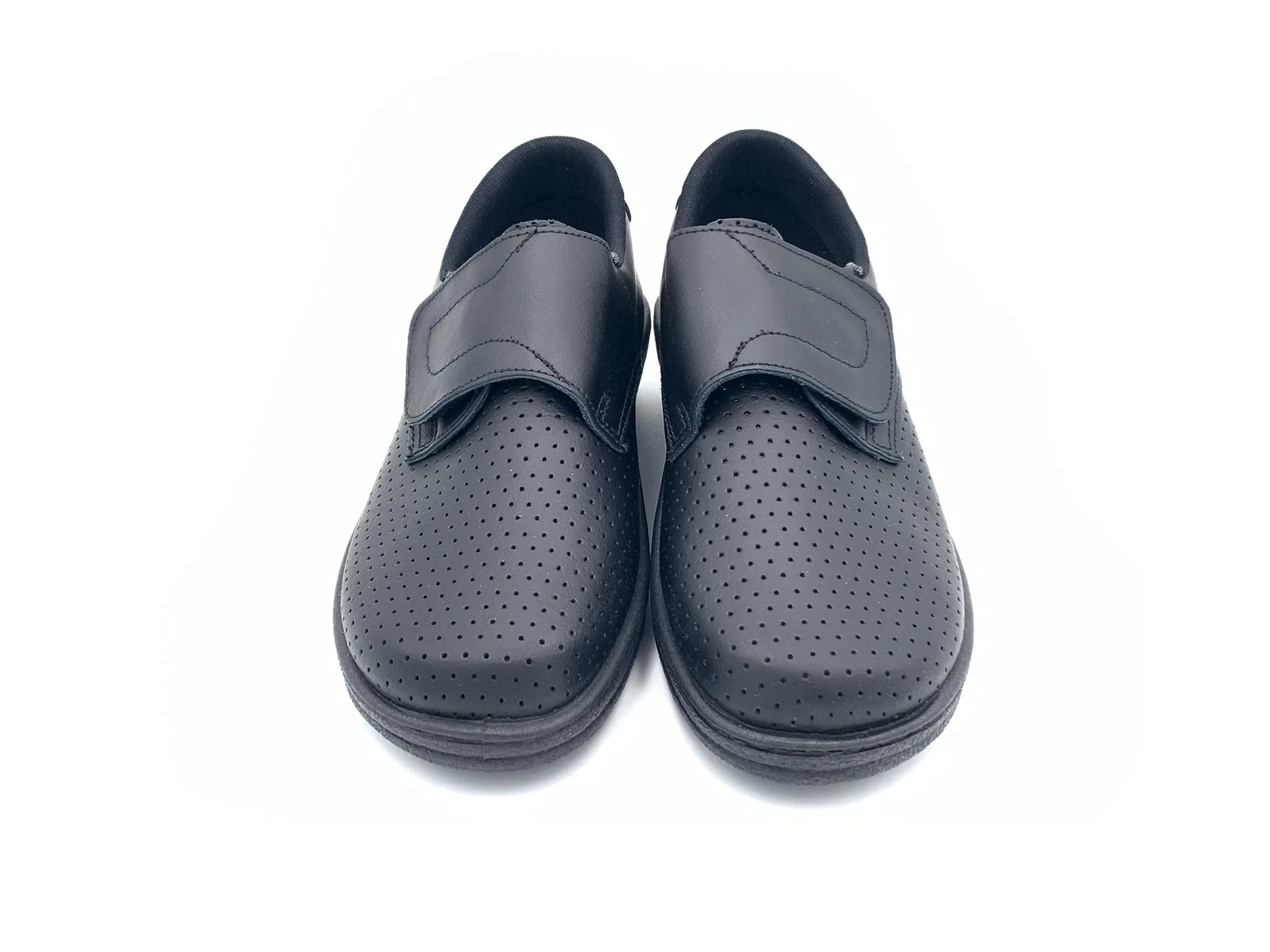 Percla 18793 Zapato Cerrado Velcro Piel Negro Mujer