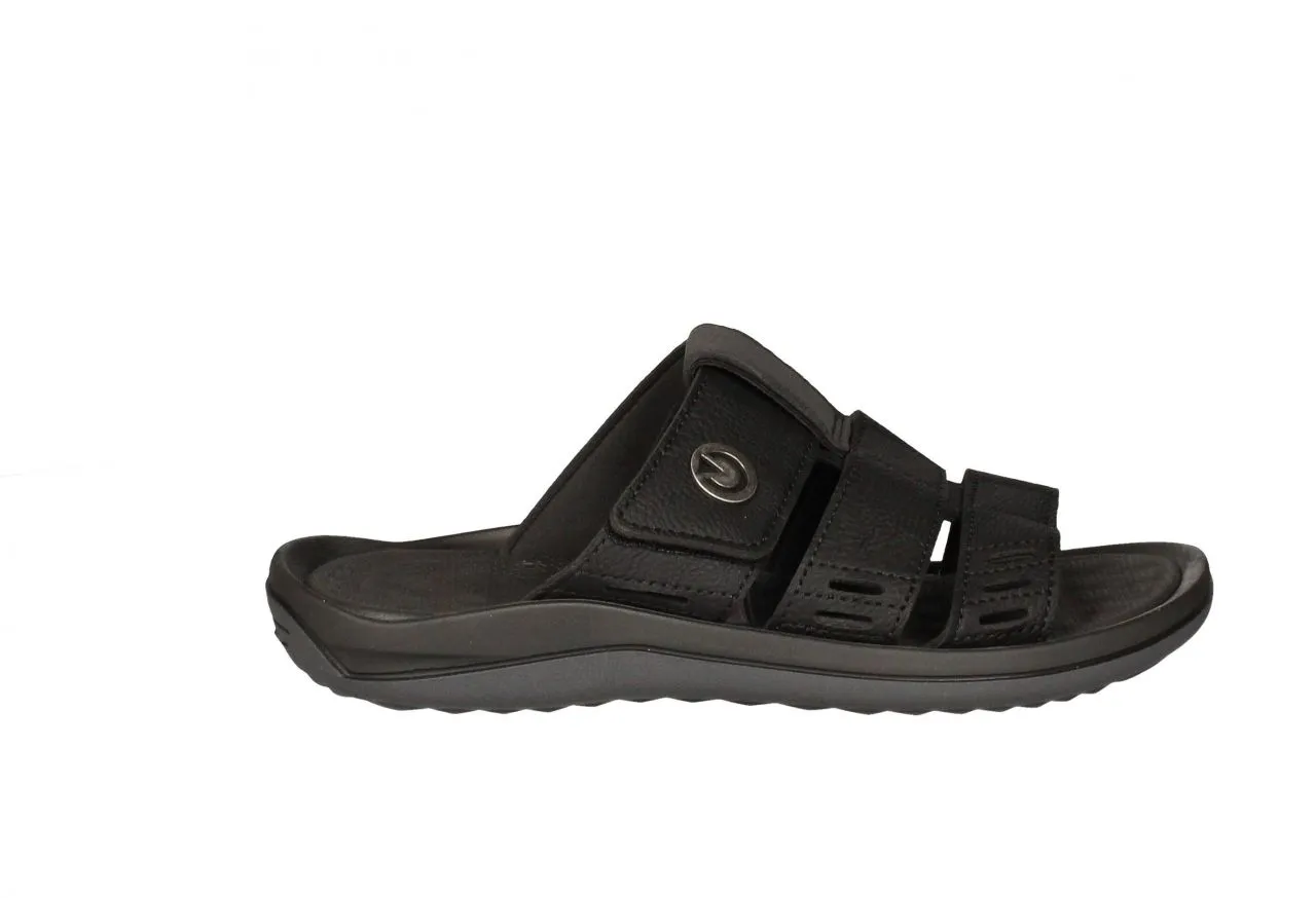 Pinky Playa Negro Velcro 3 Tiras Circulo Metal